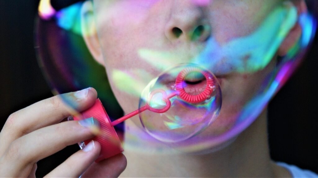 Bubbles... Blowing the big ones!